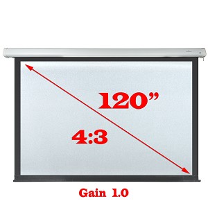 Fergameri 120" 4:3 Electric Projection Screen w/Remote